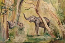 Wild Elephants in India