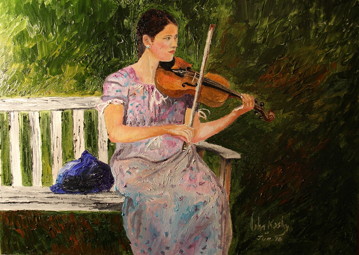 Girl with a Fiddle
